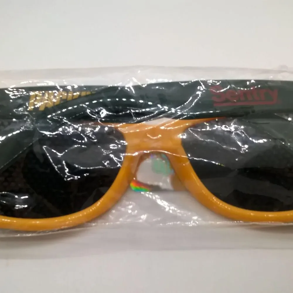 Nfl Men's Black and Orange Sunglasses